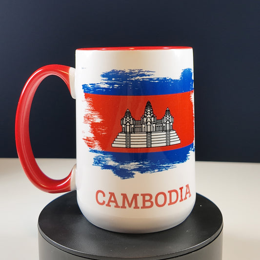 Cambodian flag Mug